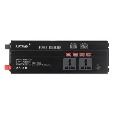 Inverter Car 12v24v To 220v Actual Continuous Power 850w Solar Household Power Converter with Digital Display