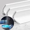 100cm Silicone Shower Barrier Water Stopper Bathroom Waterproof Strip Water Retaining Strip Bendable Door Bottom Sealing Strip