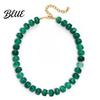 Charmanter Hals Schmuck Klobiger Bunter Perlen Choker Harz Perlen Halskette