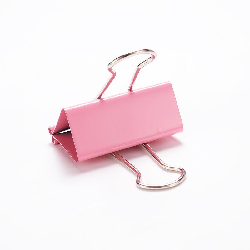 Colored Swallowtail Metal Clips for Financial Documents and Office Use