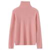 Lekasha Women's Cashmere High-Neck Pullover Sweater - Solid Color, Loose Fit for Autumn and Winter