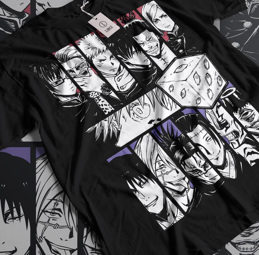 

Jujutsu Kaisen Prison Realm T-shirt Gojo Satoru Shirt Anime Manga Gift Shirt L