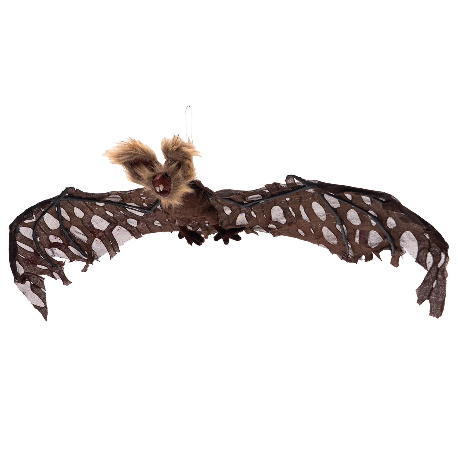

Плюшевая подвеска в виде летучих мышей, имитация тряпичной куклы, ужасное животное, длинноволосая летучая мышь, декоративный реквизит One Size чёрный