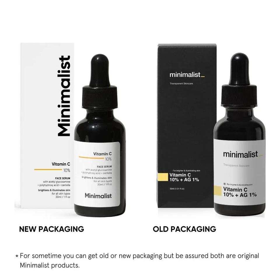 Minimalistisches 10% Vitamin C Gesichtsserum zur Hautaufhellung 30ml
