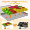 Magnetic Tiles Building Blocks Set - Transparent Colors for Kids' Imagination & 3D Creativity