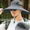 Sunscreen Hat for Men Sunshade Hat for Men Fisherman's Hat Large Brim Sun Hat, Hiking Hat Fishing Hat Cool Hat Sunshade Hat