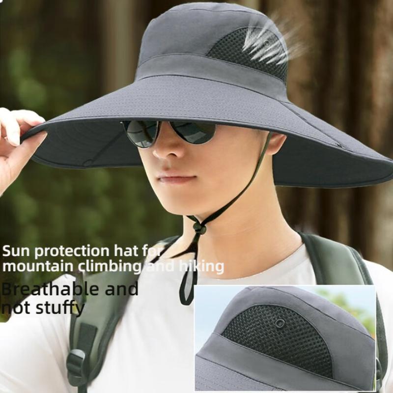 Sunscreen Hat for Men Sunshade Hat for Men Fisherman's Hat Large Brim Sun Hat, Hiking Hat Fishing Hat Cool Hat Sunshade Hat