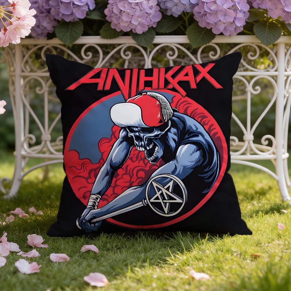 A-Anthrax Band Cushion Cover Home & Car Dual-Scene Pillow Cover: Reversible for Premium Comfort 30cmx30cm