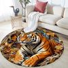 Embossed Animals  Round Area Rug,Carpet Rug for Living Room Bedroom Sofa Playroom Decor,Non-slip Floor Mat