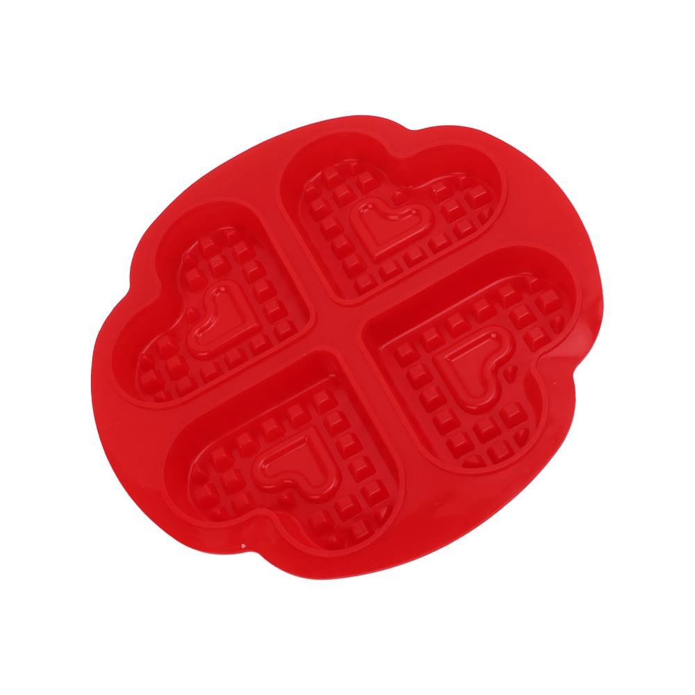 Easy Demoulding Baking Mold Nonstick Silicone Waffle Mold Waffle Mold Heart Shape Mold  Making Cake