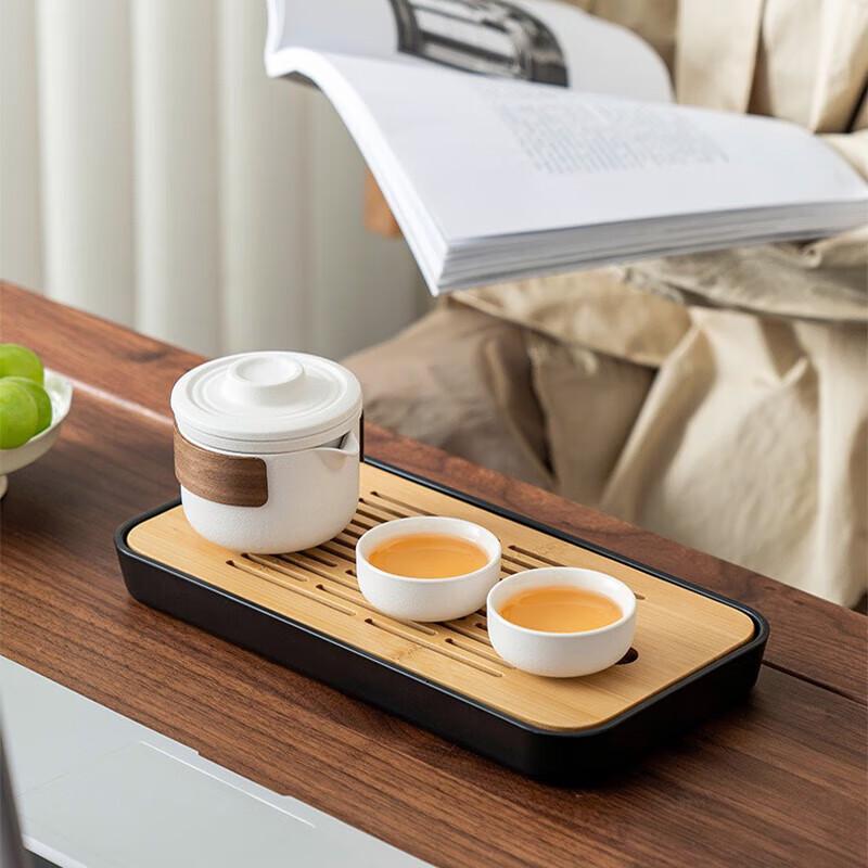 Portable Ceramic Quick Brew Travel Tea Set