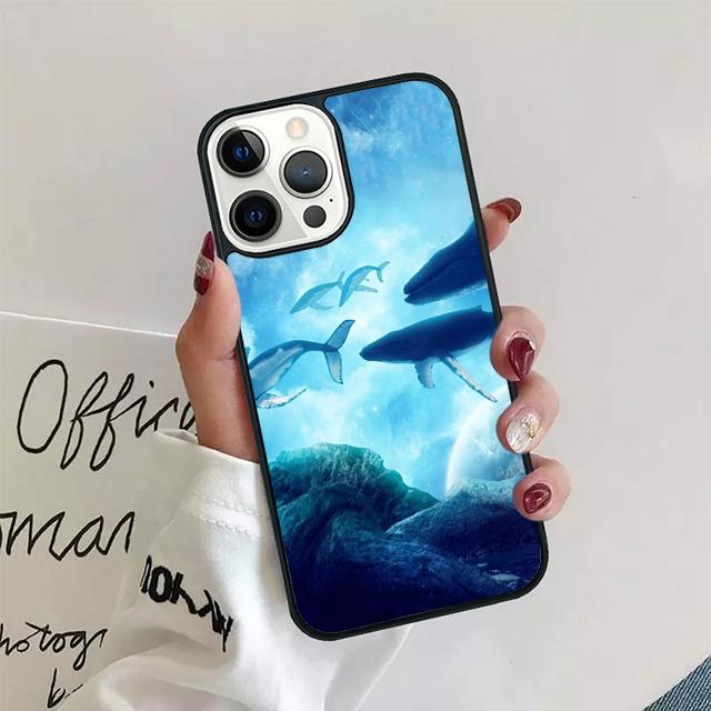 Killerwale Ozeantiere Telefonhülle für iPhone 11 12 13 14 Pro Max Mini Cover für iPhone X XS Max XR 5 6 7 8 Plus Coque