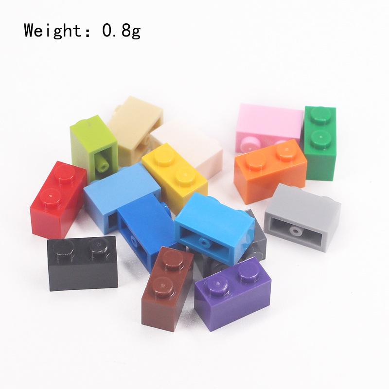 Small Particle Building Blocks 1x2 (3H) High Brick Foundation Parts Splicing DIY Building Block Parts Accessories
