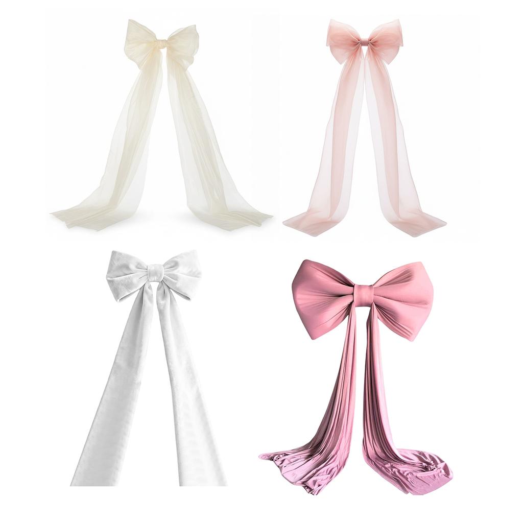 Large Giant Xmas Tree Toppers Bows Elegant Christmas Bowknot for Home New Year Party Decor