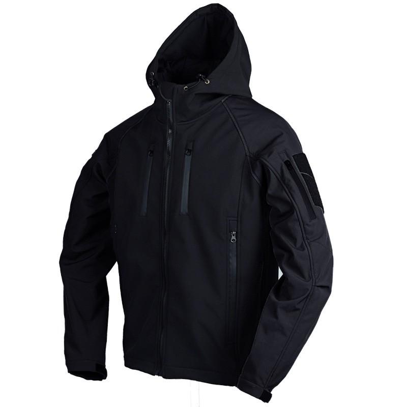 

SP2 Assault Army Fan Soft-shell Jacket Outdoor Fleece Windbreaker Sharkskin XXXL чорний