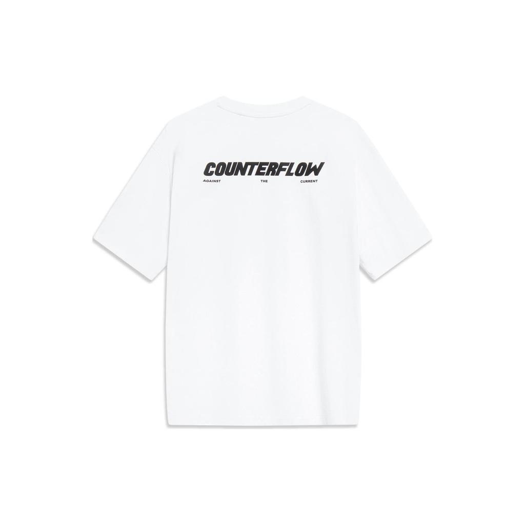 Li Ning CF Tracing T Shirt Unisex Standard White AHSUB19-1