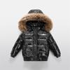 2-10J Kinder Echte Daunenjacke Kinder Großer Pelzkragen Verdickt Jungen Mädchen Warme Jacke Wasserdicht Teenager Wintermantel