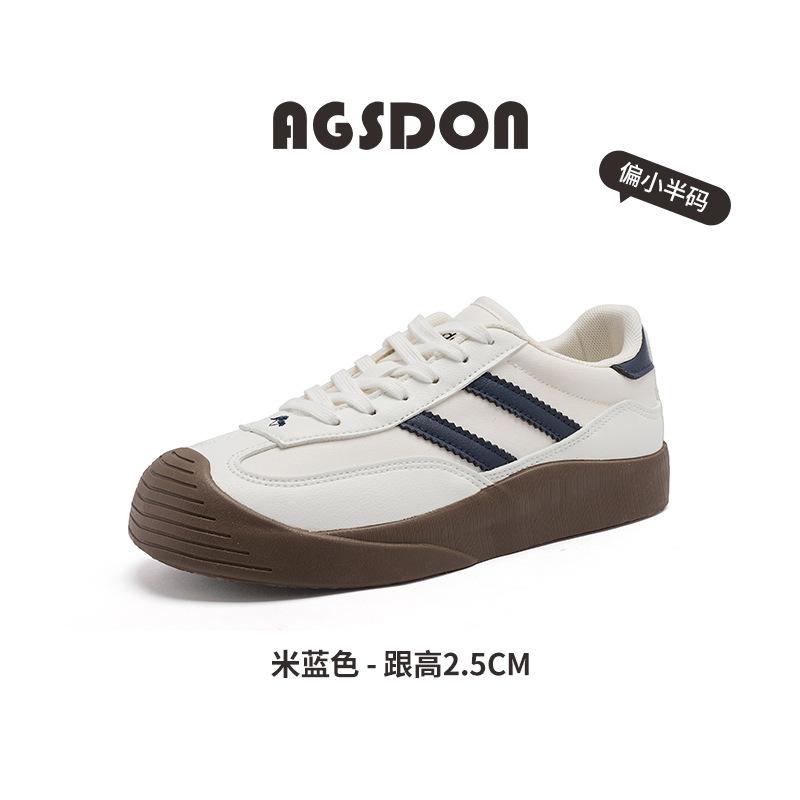 Spring new retro platform casual board shoes flat sports training shoes 35