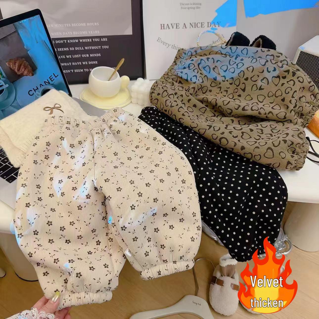 

Детские зимние брюки на флисовой подкладке - Теплые и толстые для мальчиков и девочек 90cm