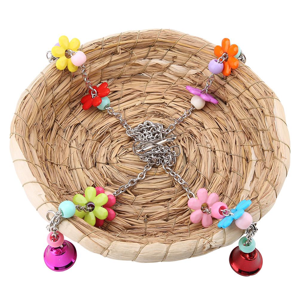 Safe Parrot Straw Durable Bird Toy Swing Nest Hanging On Birdcage