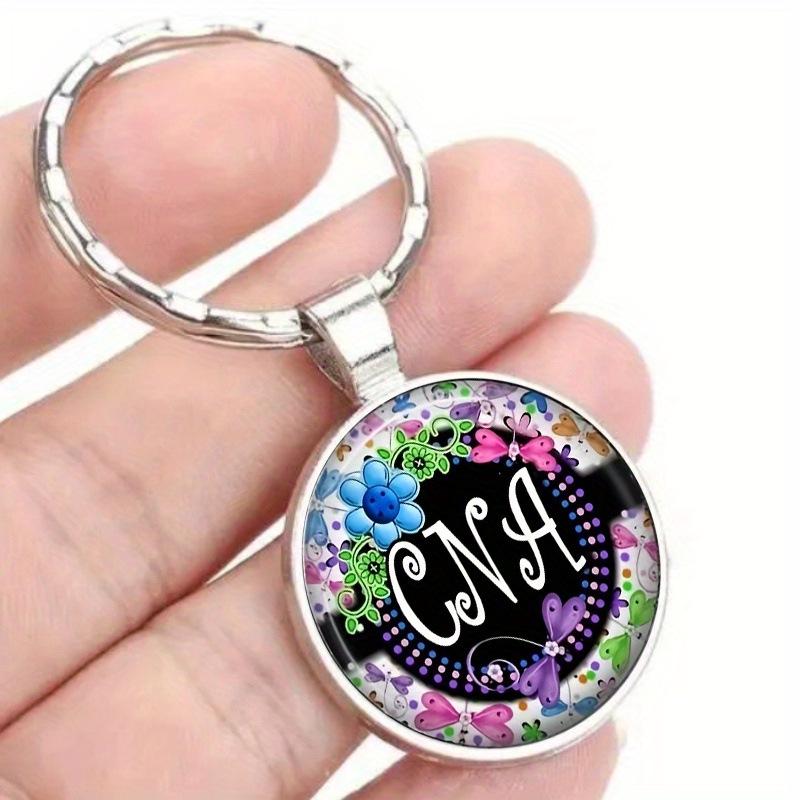 CNA Nurse Time Gem Keychain: Medical Worker Pendant Gift