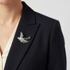 Contemporary Swallow Brooch Lightweight Alloy Jewelry With Polished Texture Gift For Birthdays Anniversaries Event