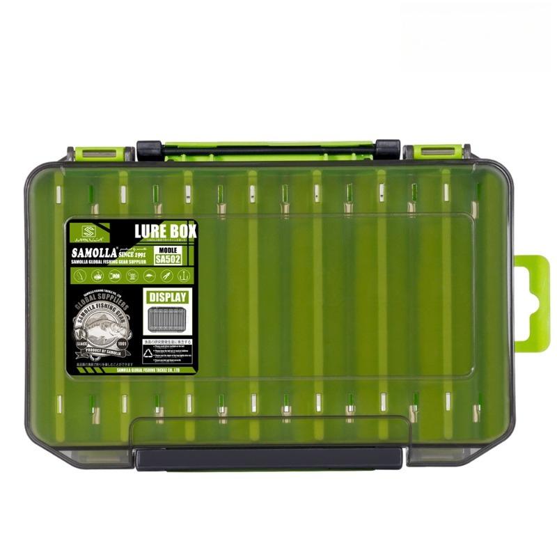 1PC Double Sided Fishing Tackle Case - Waterproof and Durable, Ideal Storage Tool for Baits, Hooks and Accessories