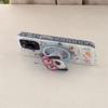 Korean Cute Cartoon Dog Magnetic Stand Phone Case For iPhone 16 Pro 15 14 13 Pro Max Cover for Magsafe Shockproof Kawaii Cases