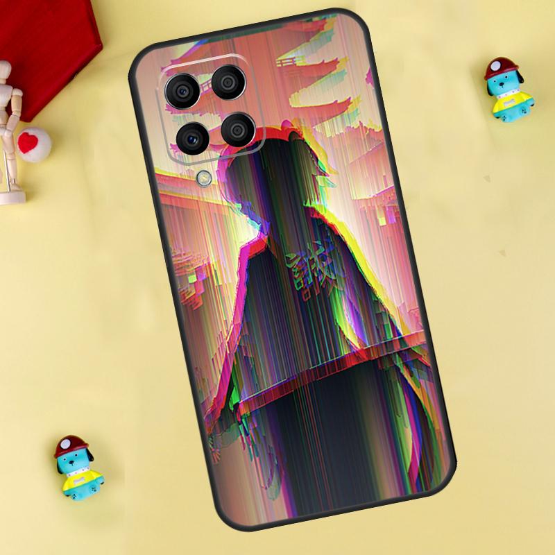 Vaporwave Glitch Anime Case For Samsung Galaxy M13 M33 M53 M14 M12 M15 M06 M16 M36 M56 M31 M32 M52 M35 M55 M34 M54