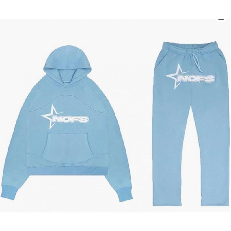 Hip Hop Streetwear Hoodie Pants Set Men Women - Embroidered Letter Print Loose Fit Long Sleeve Unisex Tracksuit