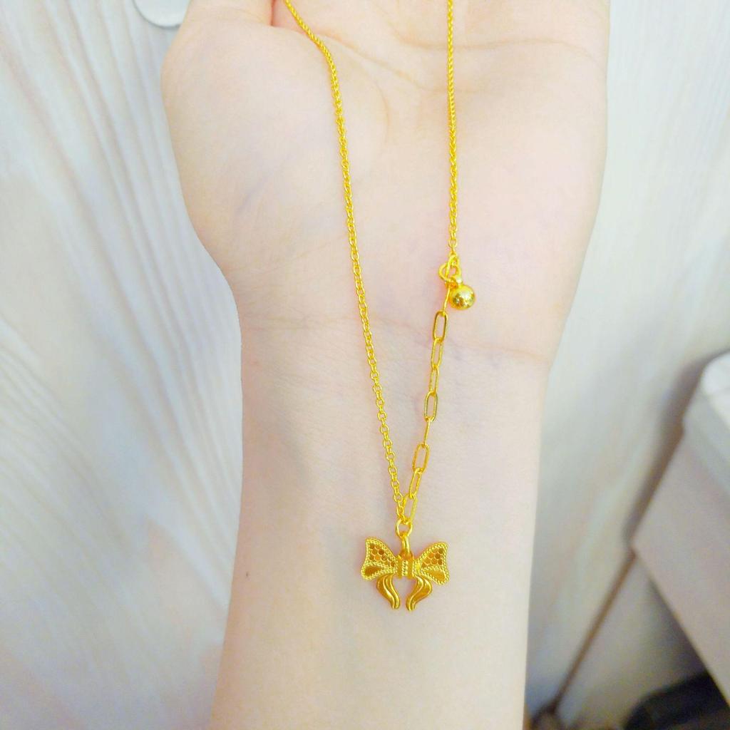 Golden CNC Dragon Scale & Butterfly Princess Pendant with Honeycomb Face, Lucky Clover, and Gourd Necklace