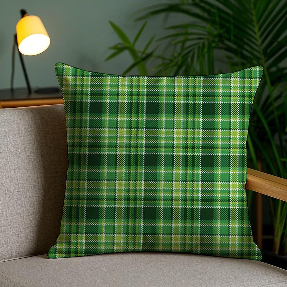 Fröhlichen St. Patrick's Day Kissenbezug aus weichem Plüschstoff, doppelseitig bedruckt, für Sofa und Zuhause – das perfekte Geschenk für jede Jahreszeit!