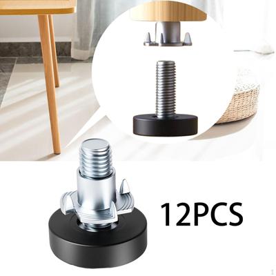12Pcs Einstellbare Bein Leveler Nivellierung Füße Stabilität Möbel Beine