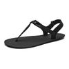Sandale flip-flop ușoare pentru bărbați cu cutie pentru degete largă, pentru exterior, cu curea reglabilă, plate, pentru drumeții pe pârâu, mers pe plajă
