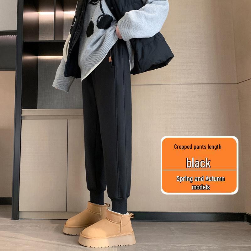 

Women s High-Waist Velvet Petite Harem Sweatpants - Winter 2025 Collection L