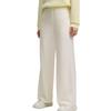FILA Loose Comfortable Knitted Wide Leg Casual Pants Women bottoms Cloud-Mushroom-White F11W514803FWT