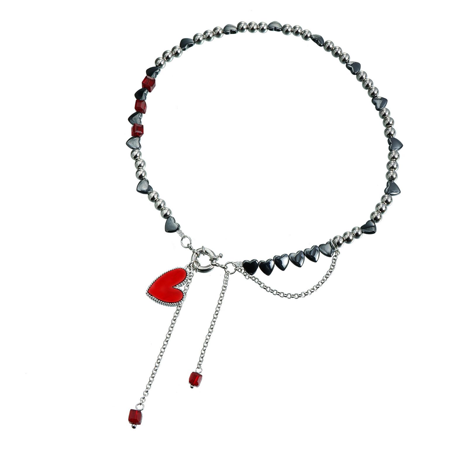 

Модное ожерелье из бусин, составное ожерелье, сверкающая нежная шейная цепочка, подходит для любителей моды, подарок