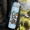 1PC Sugar Skull Festival Art 750ml Color Plastic Sports Water Bottle Leakproof Flip Straw Lid Suitable for Sports Office Home Use