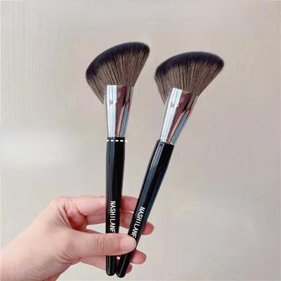 Pensule de sculptură neagră Pensule de machiaj profesionale, cosmetice mari, bronzare, pudră oblică, fard de obraz, unelte de machiaj pentru față