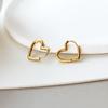 Korean Style Titanium Heart Earrings: Chic, Versatile, Celebrity-Endorsed Design.