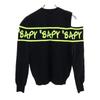 BAPY BY A BATHING APE Long Sleeve Asymmetry Knit XS Black Open Shoulder Women Used