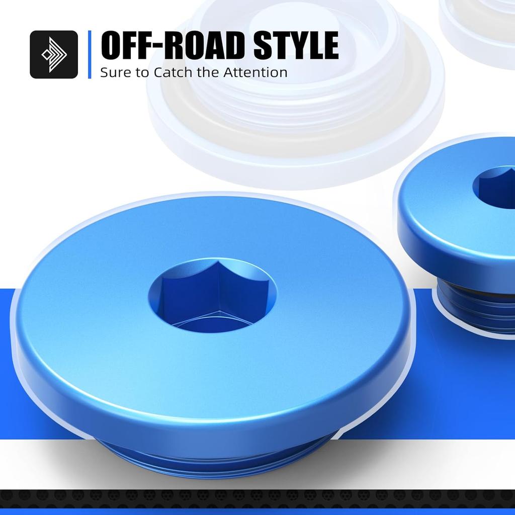 Aluminum Engine Crankcase Cover Plugs Kit Compatible with Yamaha YZ450F 2006-2009 YFZ450 2004-2009 YFZ450 2012-2013 WR250F 2003-2014 WR450F 2003-2015