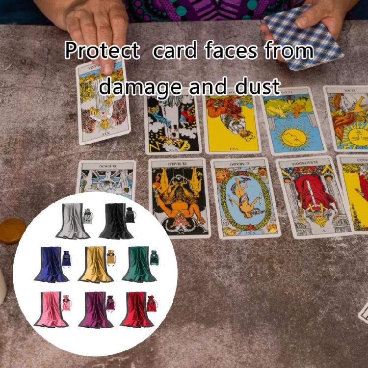 Thick Flannel Astrologys Tablecloth with Drawstring Bag Tarots Divinations Tablecloth Altars Cloth Divinations Accessory