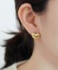 Alleun Silver 925 Heart Bold Stud Daily Earrings