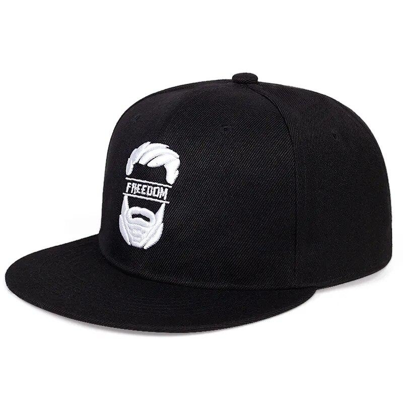 

Unisex Bearded Old Man Embroidery Hip-Hop Hats Outdoor Adjustable Casual Baseball Caps Sunscreen Hat