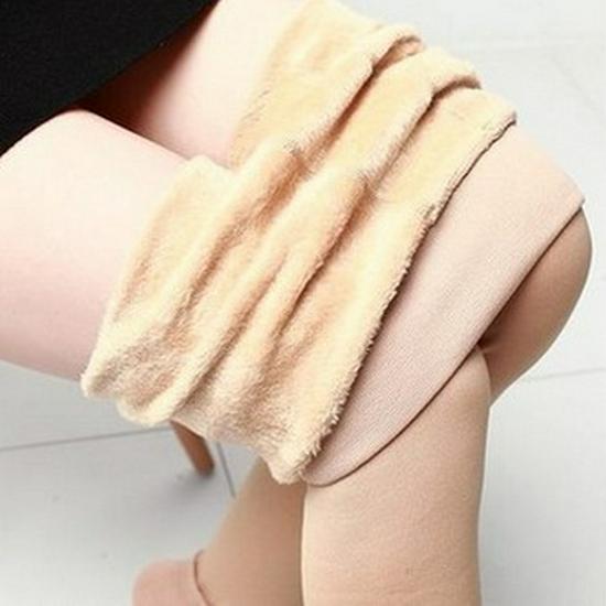 

Pearl Velvet Fleece-Lined Plus Size Stirrup Leggings for Women - Slimming 300g One Size