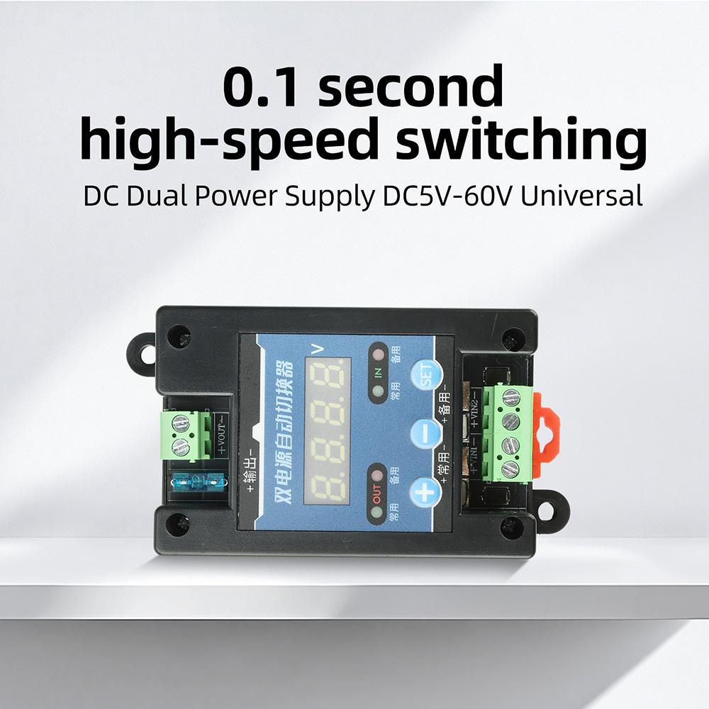 Automatic Switch Over Intelligent Voltage Control Dual Power Supply with Digital Display for DC 5-40V Systems