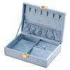 New High Quality Velvet Jewelry Storage Box Custom Logo Jewelry Storage for Earrings Necklace Ring Gift Packaging Case