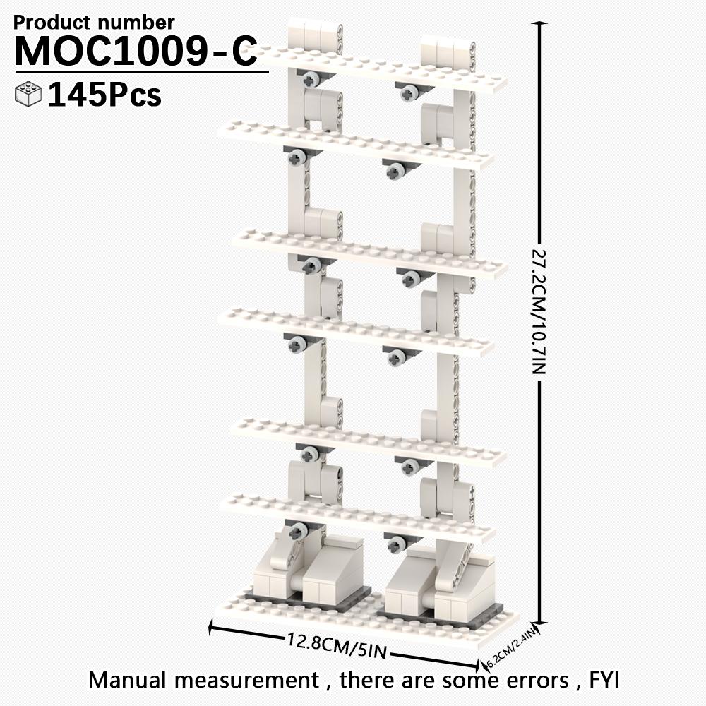 MOC Stand Movie Anime Military Action Figure Display Stands Box Blocks Compatible 75257 05007 75105 High-Speed Championed Block Bricks Toys Playsets