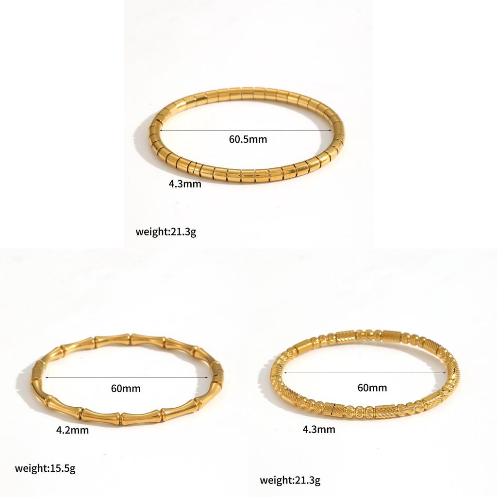 Retro Stainless Steel Bracelet For Ladies With Electroplated Finish For Casual Wear